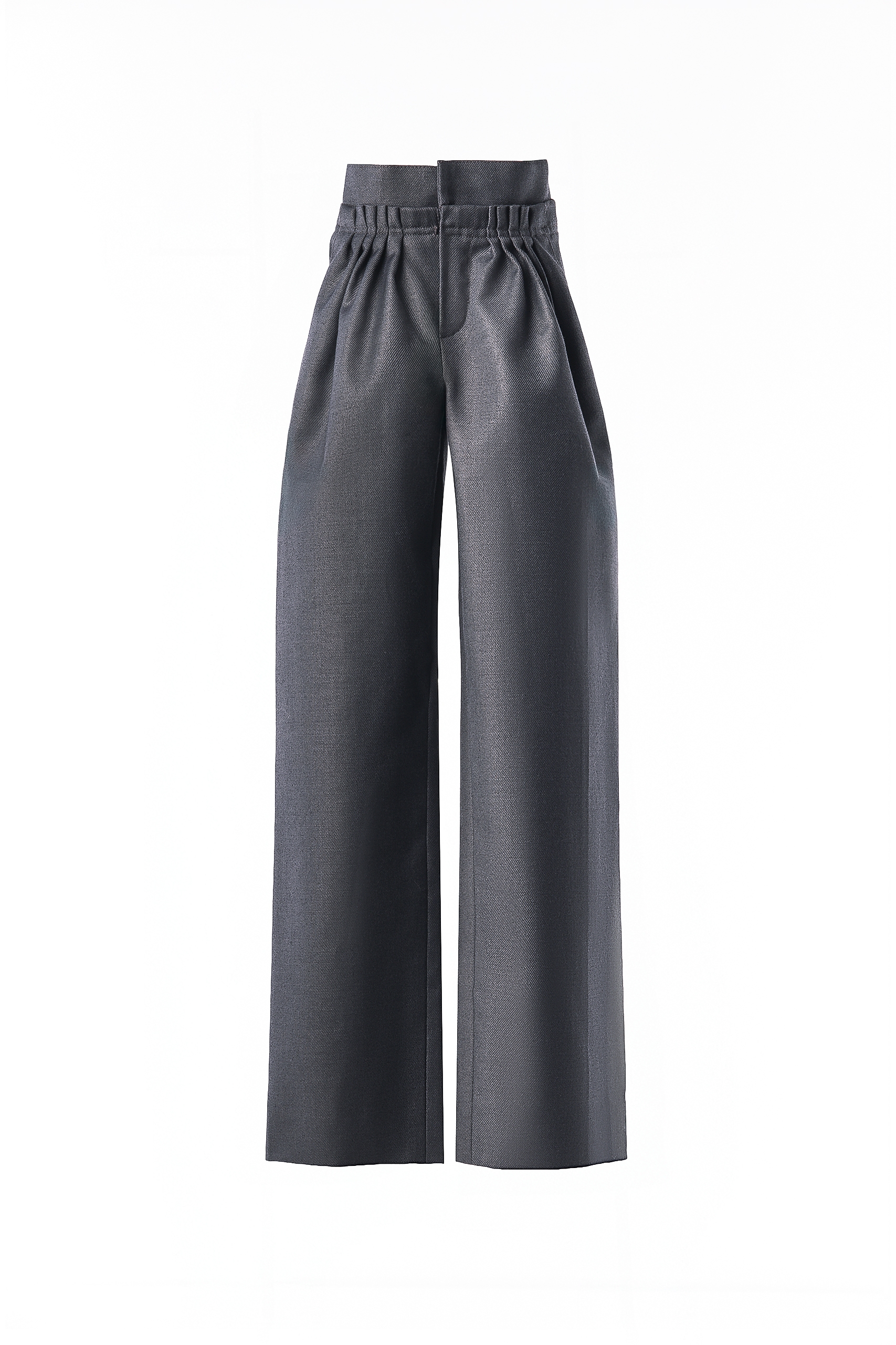 Romantic Structure Grey Pants